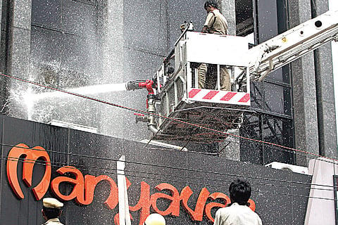 Blaze in two localities keep fire-fighting personnel on toes