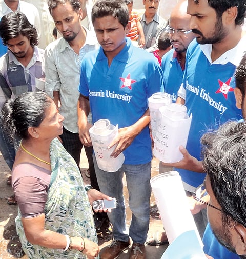 OU students 'beg' for funds to improve Niloufer Hospital