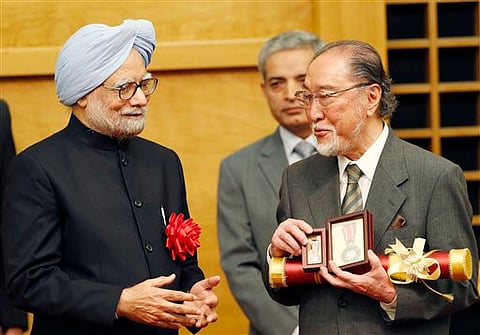 Japanese scholar gets Padma Shri from PM