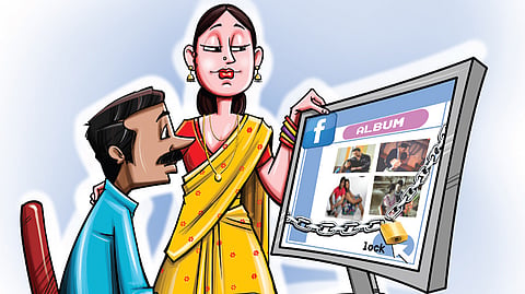 Newlyweds 'unlike' drying emotional laundry on Facebook
