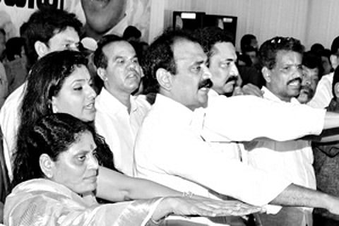 Vijayamma sounds poll bugle