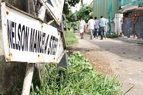 A street named after Nelson Mandela