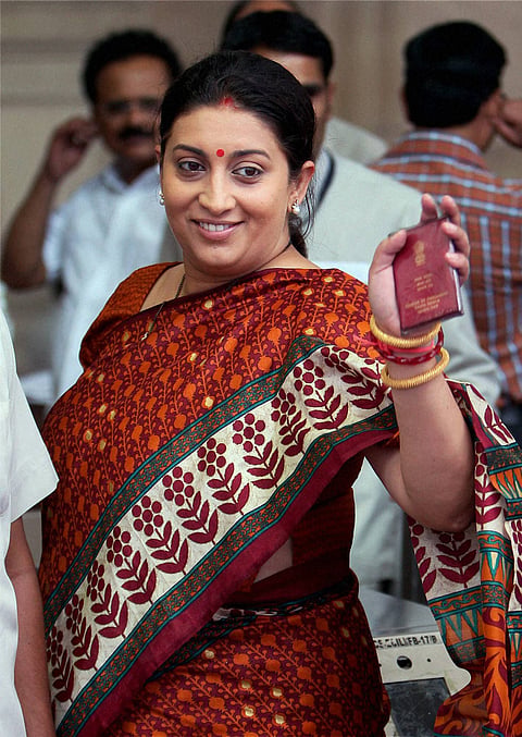Irani Contests Presence of Priyanka's PRO at Polling Booth