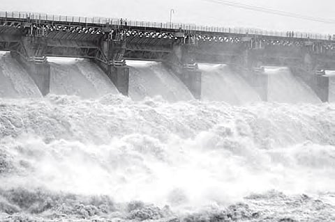 Sankh in spate, dam gates opened