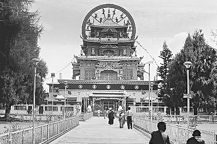 Bylakuppe, enveloped in an aura of peace and mysticism
