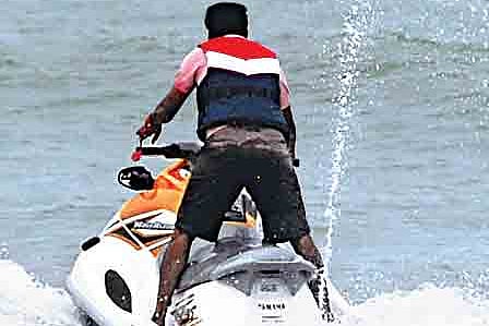 Now, enjoy water skiing on Krishna, Godavari
