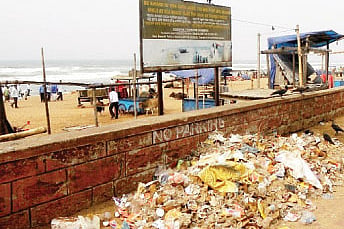 Little headway: Beaches remain dirty as usual