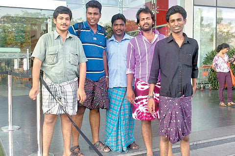 Striving for 'up-lift' of the lungi