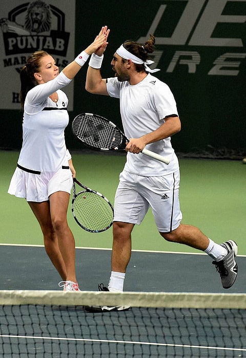 Pune Marathas lifted the inaugural Champions Tennis League (CTL) trophy with a 27-23 victory over Delhi Dreams in the final on Wednesday.