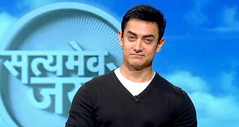 Actor Aamir Khan in the show, 'Satyamev Jayate'