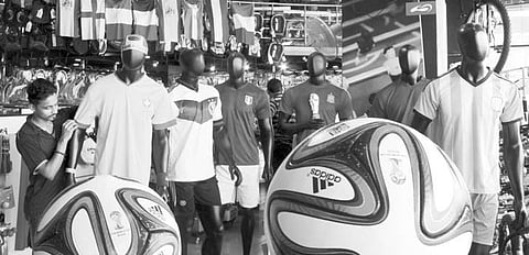 Football Frenzy Means Big Bucks for Sports Goods Business