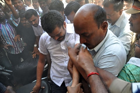 Yuvaraj, the alleged mastermind of the sensational murder of young Dalit engineer Gokulraj, surrenders before the Tamil Nadu Crime-Branch CID. | EPS