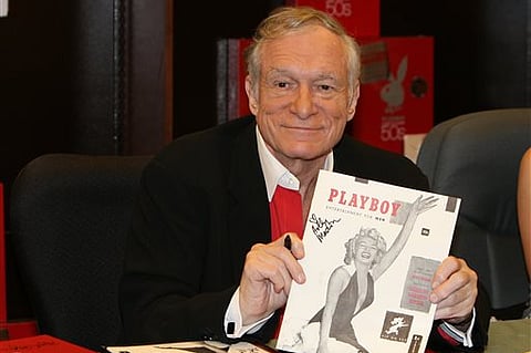 American magazine publisher, founder and Chief Creative Officer of Playboy Enterprises, Hugh Hefner. |AP