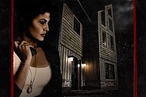 Jacqueline Fernandez on a “Definition of Fear” movie poster.