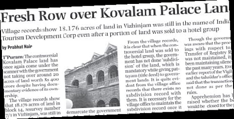 Government Seeks Report from Collector on Hotel's 'Bid' to Usurp Land