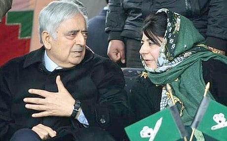In this file photo, Jammu and Kashmir Chief Minister Mufti Mohammed Sayeed and his daughter Mehbooba Mufti. (PTI)