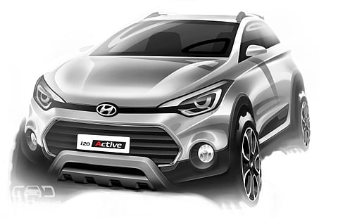 Hyundai Reveals Design of i20 Active, Launch Due in March 2015