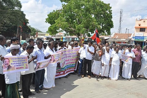 Protest to Speed Up Railway Station Work at Chettipalayam