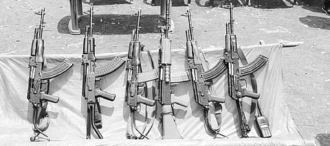 UNLFW Releases Pics of Seized Rifles