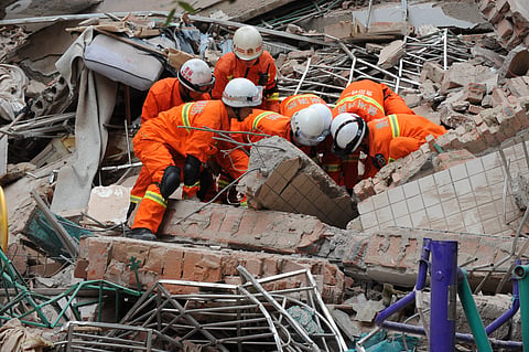 21 People Missing after China Building Collapse
