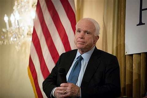 McCain sticks to pledge to support Trump