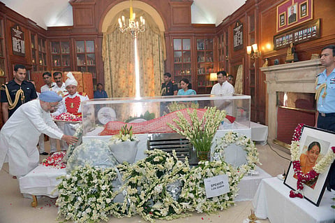 First Lady Suvra Mukherjee Passes Away in Delhi