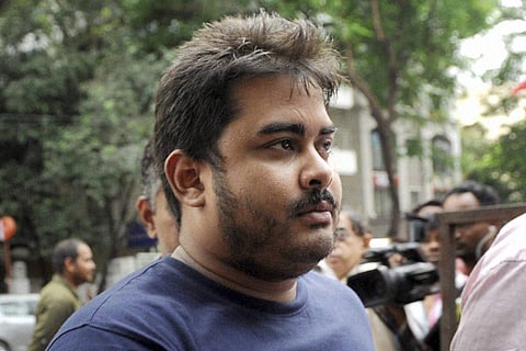 Sheena Bora's brother Mikhail Bora arrives at the airport in Mumbai on Friday | PTI