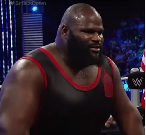Screengrab of Wrestler Mark Henry from Official WWE youtube channel