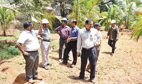 The team from Department of Factories and Boilers inspecting the premises of GVHSS School, Ambalamugal, on Friday Albin Mathew