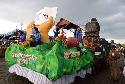 Authorities have banned competitive judging of Dasara mantapas (tableaux).