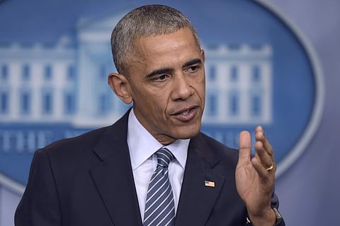 President Barack Obama speaks during a news conference in the Brady press briefing room at the White House in Washington, Monday, Nov. 14, 2016. (AP Photo/Susan Walsh)