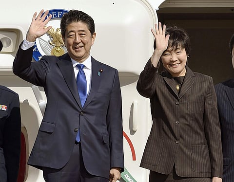 Abe plans to meet with President-elect Donald Trump on Thursday in New York. (AP)