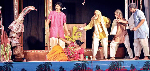 The drama performance in category IV at the CBSE State Kalotsav