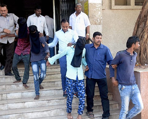 The Amboli rape case accused at the Bandra court in Mumbai on Tuesday | PTI