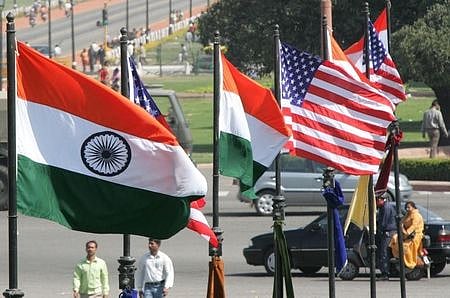 Indian and U.S. national flags. (Photo | Reuters)