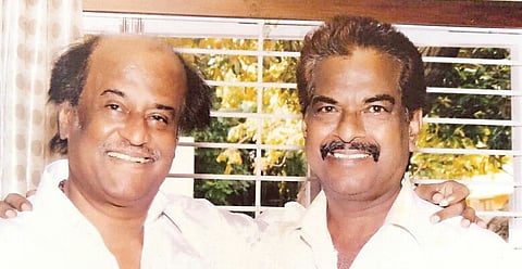 Actor Rajinikanth with his long-time best friend Raj Bahadur | File Photo