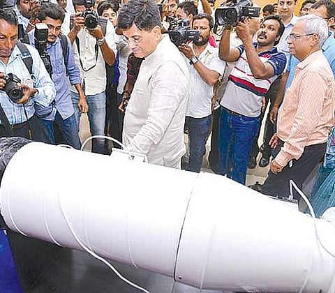 Power Minister Piyush Goyal and professor Ashok Jhunjhunwala at the Green Technology conclave held recently at IIT Madras | Express