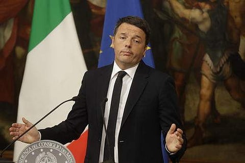 Renzi acknowledged defeat in a constitutional referendum and announced he would resign.| AP
