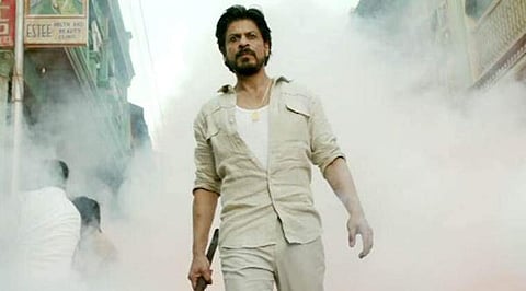 A still of SRK from the movie.