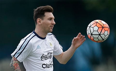 Argentina and Barcelona striker Lionel Messi |AP