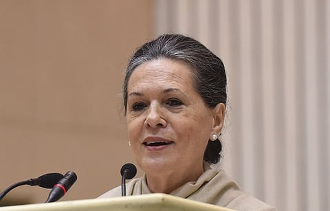 Congress President Sonia Gandhi.
