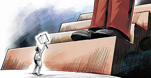 Of being imprisoned in a democracy