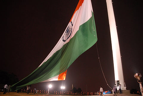 The country's largest flag in Telangana (A Suresh Kumar | EPS)