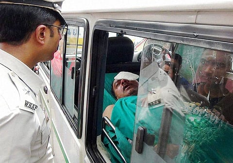 Narrow escape for Pranab as escort car tumbles down ravine; 5 hurt