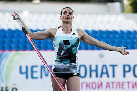 Russia's pole vaulter Yelena Isinbayeva (File|AP)