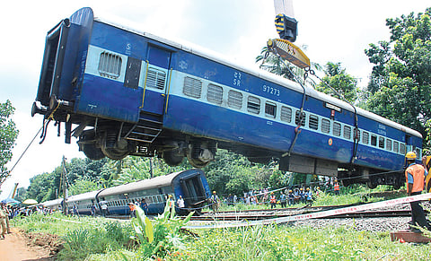 12 bogies derail, major tragedy averted