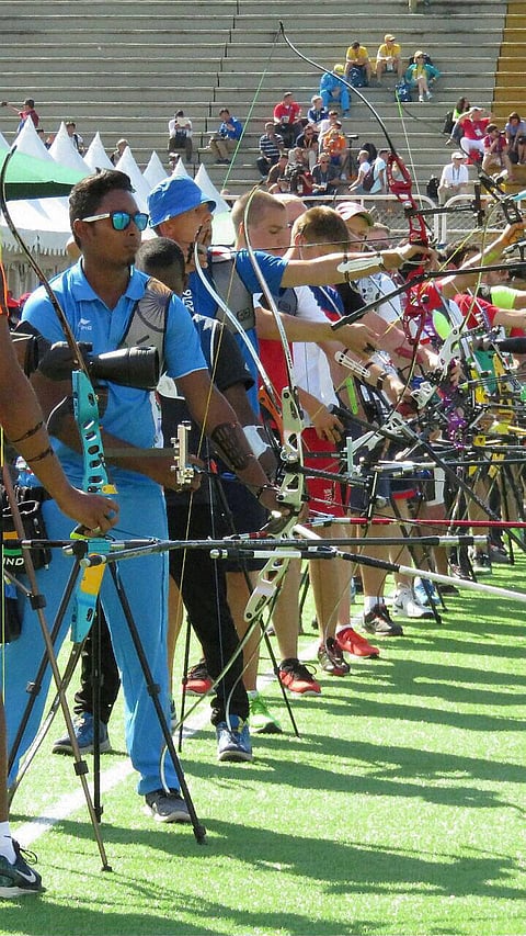 Archer Atanu Das compete in men s individual category ahead of the 2016 Summer Olympics in Rio de Janeiro Brazil. (PTI)