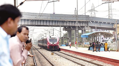 The Hoodi Halt Station, inaugurated on Thursday, will play a crucial role when the suburban rail network is in place in the city | NAGARAJA GADEKAL