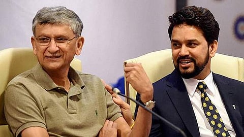 BCCI president Anurag Thakur and secretary Ajay Shirke. | PTI