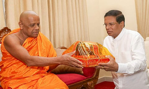 Ven Warakagoda Gnanaratna Thera, Chief Prelate of the Asgiriya chapter of the Buddha Sangha | EPS